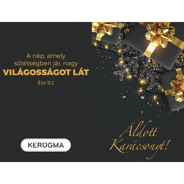 A nép, amely sötétségben jár... – Karácsonyi, kétoldalas ajándékkísérő kártya csomag