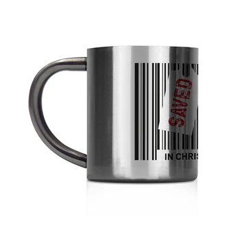 „Saved in Christ – John 3:16” – fémbögre, kisméretű