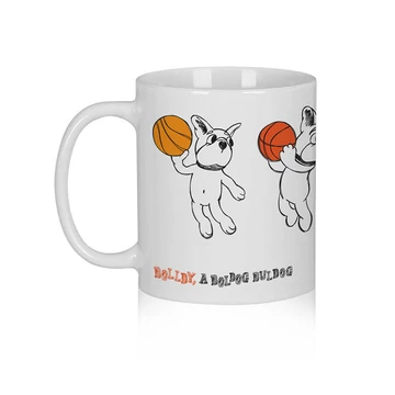 „Istenemmel a kőfalon is átugrom” – Bolldy, a boldog bulldog – bögre