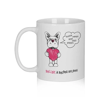 „...minden jó adomány…” – Bolldy, a boldog bulldog – bögre