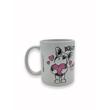 A szeretet soha nem fogy el – Bolldy, a boldog bulldog – bögre