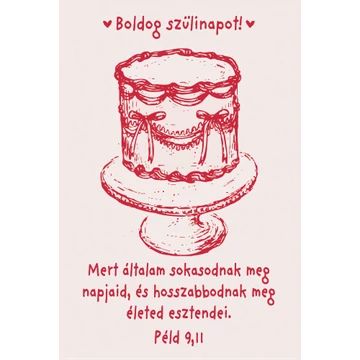 Mert általam sokasodnak meg napjaid – minikártya csomag (10 db) – születésnap
