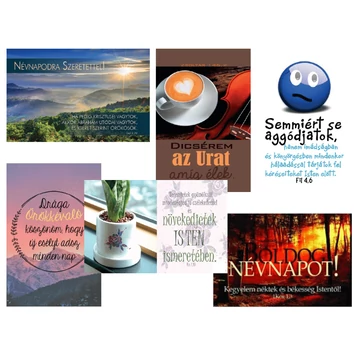 Minikártya – vegyes csomag 5 –  névnapos