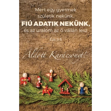 Mert egy gyermek születik nekünk... – Karácsonyi, egyoldalas ajándékkísérő kártya csomag