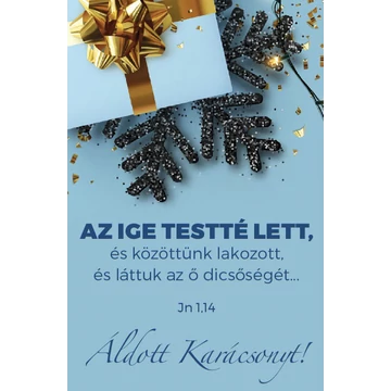 Az Ige testté lett... – Karácsonyi, egyoldalas ajándékkísérő kártya csomag