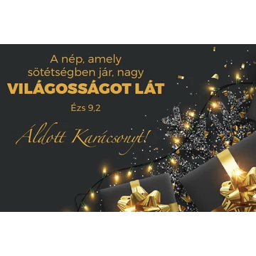 A nép, amely sötétségben jár... – Karácsonyi, egyoldalas ajándékkísérő kártya csomag