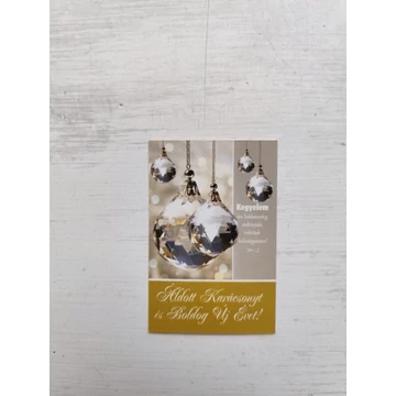 Kegyelem és békesség... – ezüst gömb – Minikártya csomag, karácsonyi