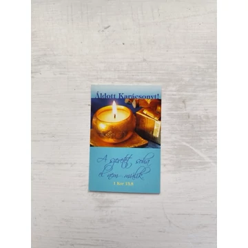 A szeretet soha... – Minikártya csomag, karácsonyi