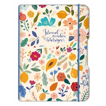 Flexifüzet, dupla – A5 – virágos mintával