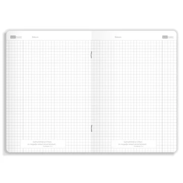 Flexifüzet lapbetét – négyzethálós – A5