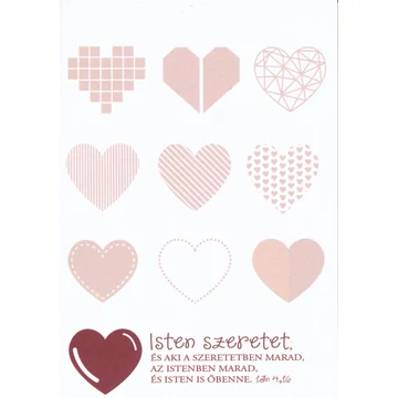Isten szeretet... – Jegyzettömb, nagy