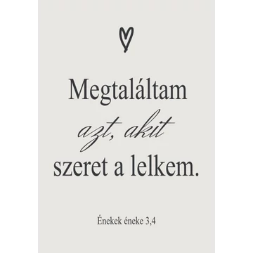 Megtaláltam azt, akit szeret a lelkem – képeslap csomag (10 db)