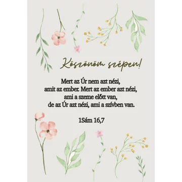Mert az Úr nem azt nézi, amit az ember – képeslap csomag (10 db) – köszönöm