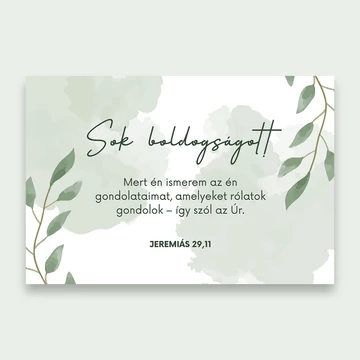 Mert én ismerem az én gondolataimat – képeslap csomag (10 db) – esküvő
