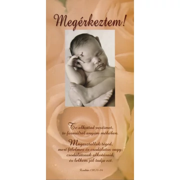 Te alkottad veséimet, te formáltál anyám méhében... (babaérkezés) – Borítékos képeslap