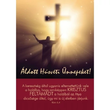 A keresztség által ugyanis – Kereszt – Húsvéti képeslap csomag