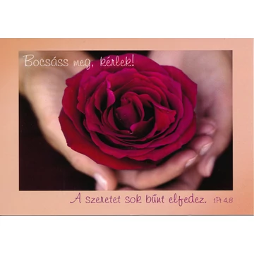 A szeretet sok bűnt elfedez (bocsánatkérés) – Képeslap csomag (KE-P14)