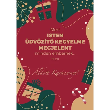 Mert Isten üdvözítő kegyelme... – Karácsonyi képeslap csomag