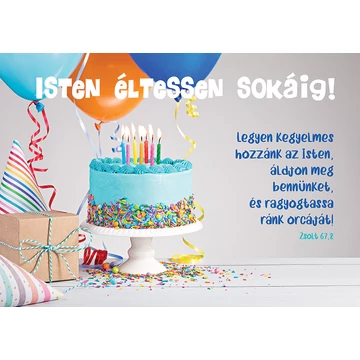 Legyen kegyelmes hozzánk az Isten... (születésnap) – Képeslap csomag (KE-V9)