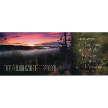 Isten kegyelmi ajándéka pedig az örök élet... (születésnap) – Könyvjelző csomag (KJ-I08)