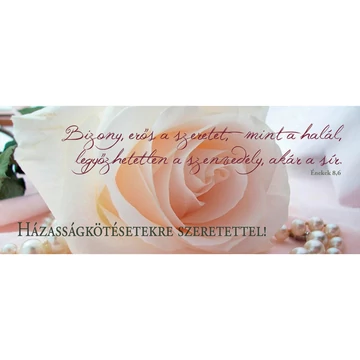 Bizony erős a szeretet... (esküvő) – Könyvjelző csomag (KJ-I11)