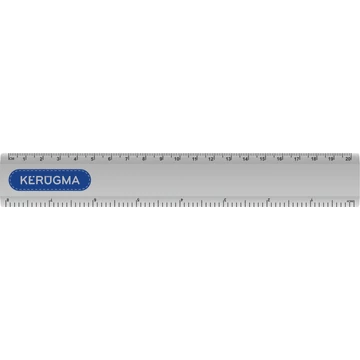 Kérügma – fém vonalzó, 20 cm