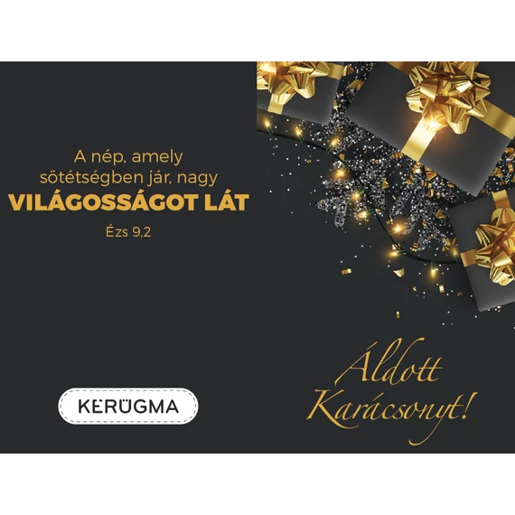 A nép, amely sötétségben jár... – Karácsonyi, kétoldalas ajándékkísérő kártya csomag