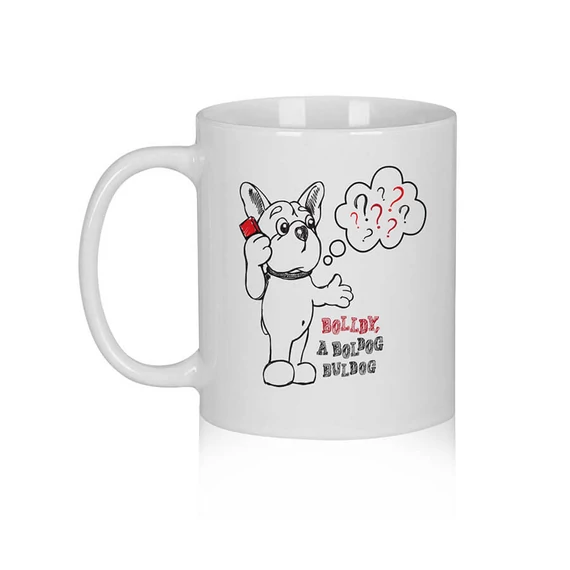 „Hívj segítségül engem…” – Bolldy, a boldog bulldog – bögre