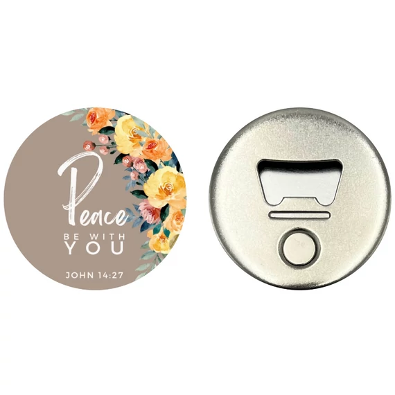 Peace be with you – Hűtőmágnes üvegnyitóval