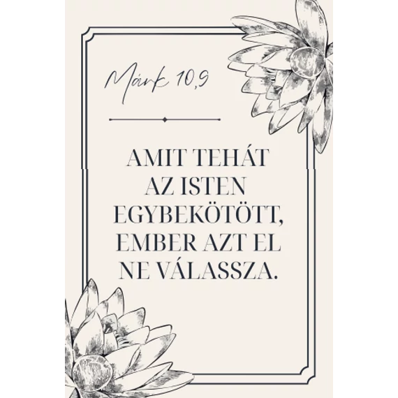 Amit tehát az Isten egybekötött – minikártya csomag (10 db)
