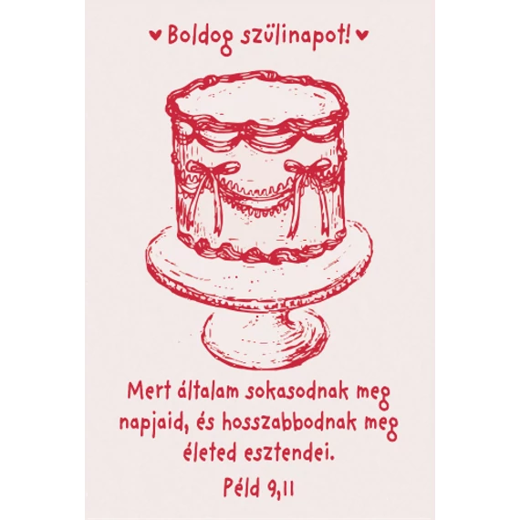 Mert általam sokasodnak meg napjaid – minikártya csomag (10 db) – születésnap