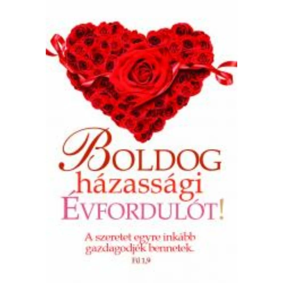 Boldog házassági évfordulót! – Minikártya csomag (P31)