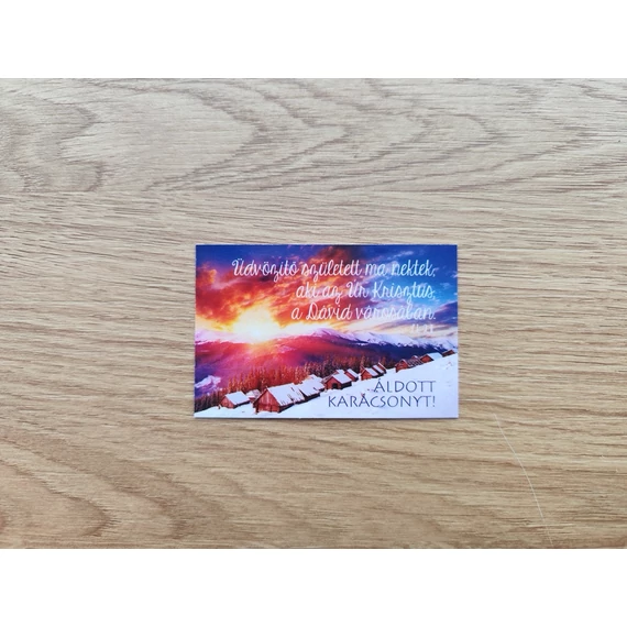 Üdvözítő született ma nektek... – Minikártya csomag, karácsonyi