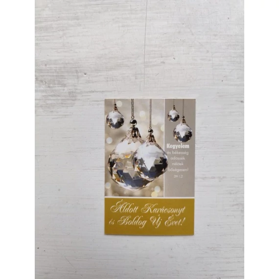 Kegyelem és békesség... – ezüst gömb – Minikártya csomag, karácsonyi