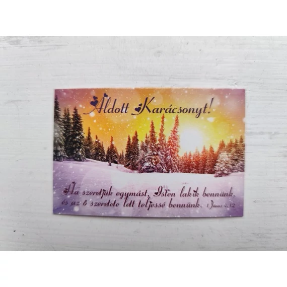 Ha szeretjük egymást... – Minikártya csomag, karácsonyi