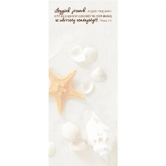 Legyünk józanok, vegyük magunkra a hit és a szeretet páncélját... – Jegyzettömb, kicsi