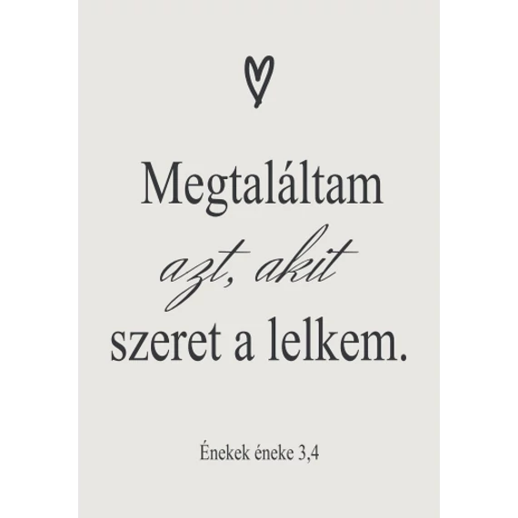 Megtaláltam azt, akit szeret a lelkem – képeslap csomag (10 db)