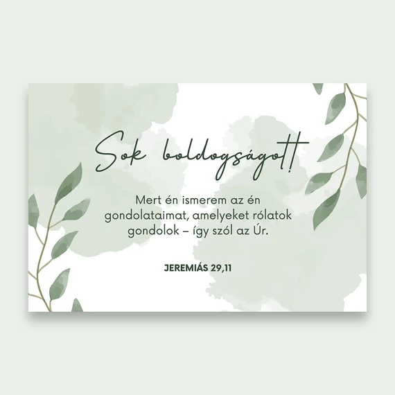 Mert én ismerem az én gondolataimat – képeslap csomag (10 db) – esküvő