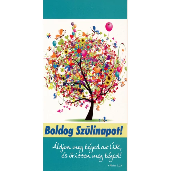 Áldjon meg téged az Úr... (születésnap) – Borítékos képeslap