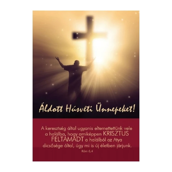 A keresztség által ugyanis – Kereszt – Húsvéti képeslap csomag