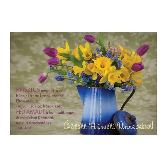 Krisztus meghalt a mi bűneinkért... – Kanna – Húsvéti képeslap csomag