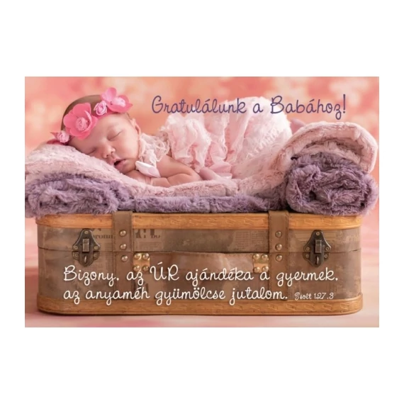 Bizony, az Úr ajándéka a gyermek (születés) – Képeslap csomag (KE-S3)