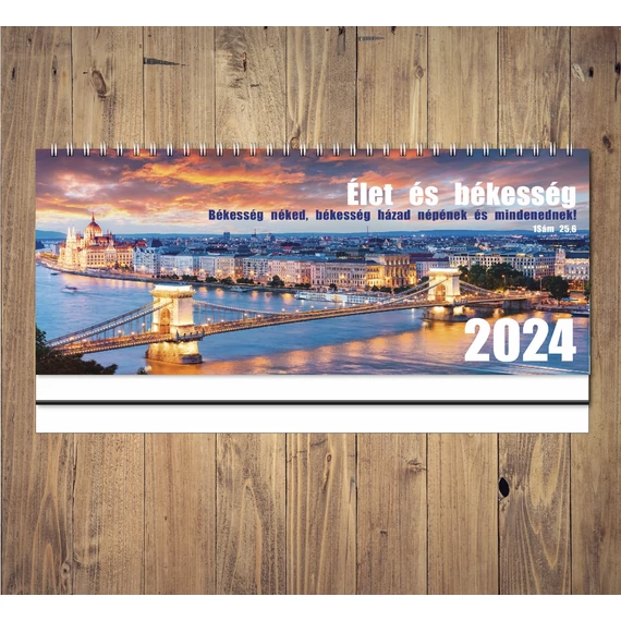 Asztali naptár 2024 – közepes – Élet és békesség