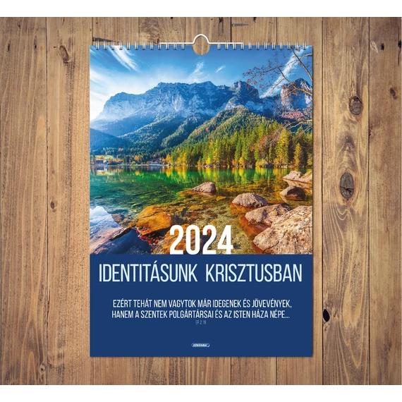 Falinaptár 2024 – nagy, spirál – Identitásunk Krisztusban
