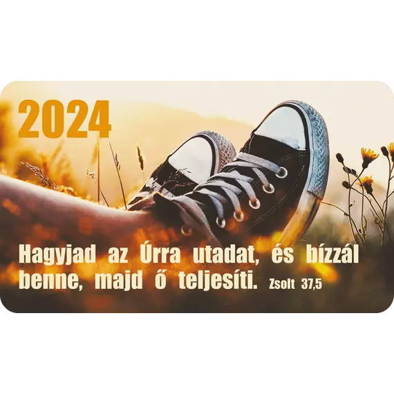 Kártyanaptár csomag 2024 (16) – Hagyjad az Úrra utadat... (cipő)