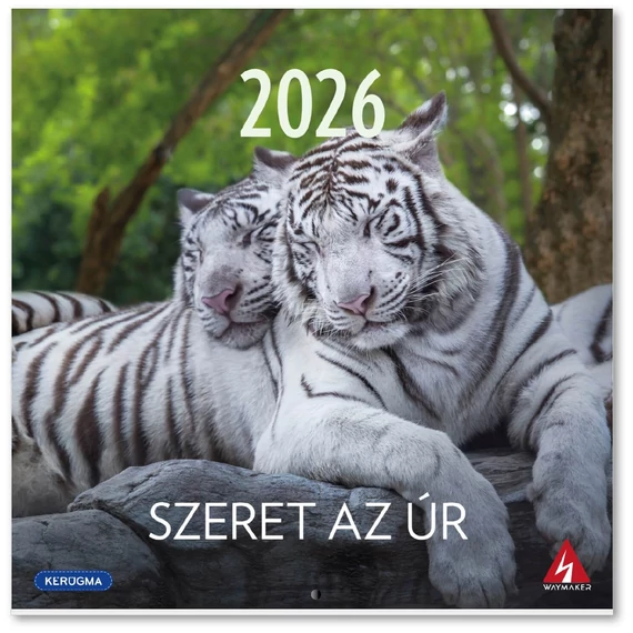 2026 Falinaptár – kis négyzetes, tűzött, állatos – Szeret az Úr