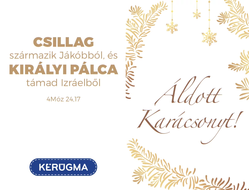 Csillag származik Jákóbból... – Karácsonyi, kétoldalas ajándékkísérő kártya csomag