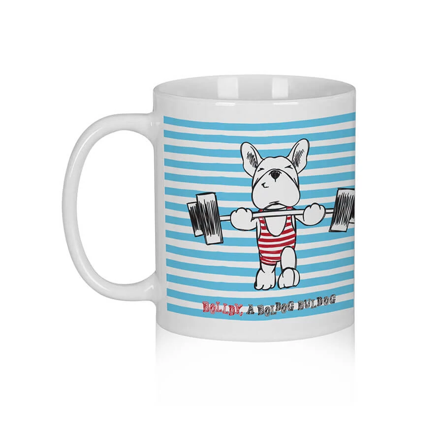 „Mindenre van erőm…” – Bolldy, a boldog bulldog – bögre