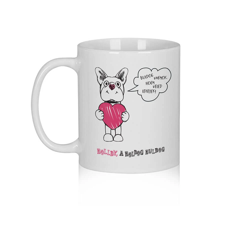 „...minden jó adomány…” – Bolldy, a boldog bulldog – bögre