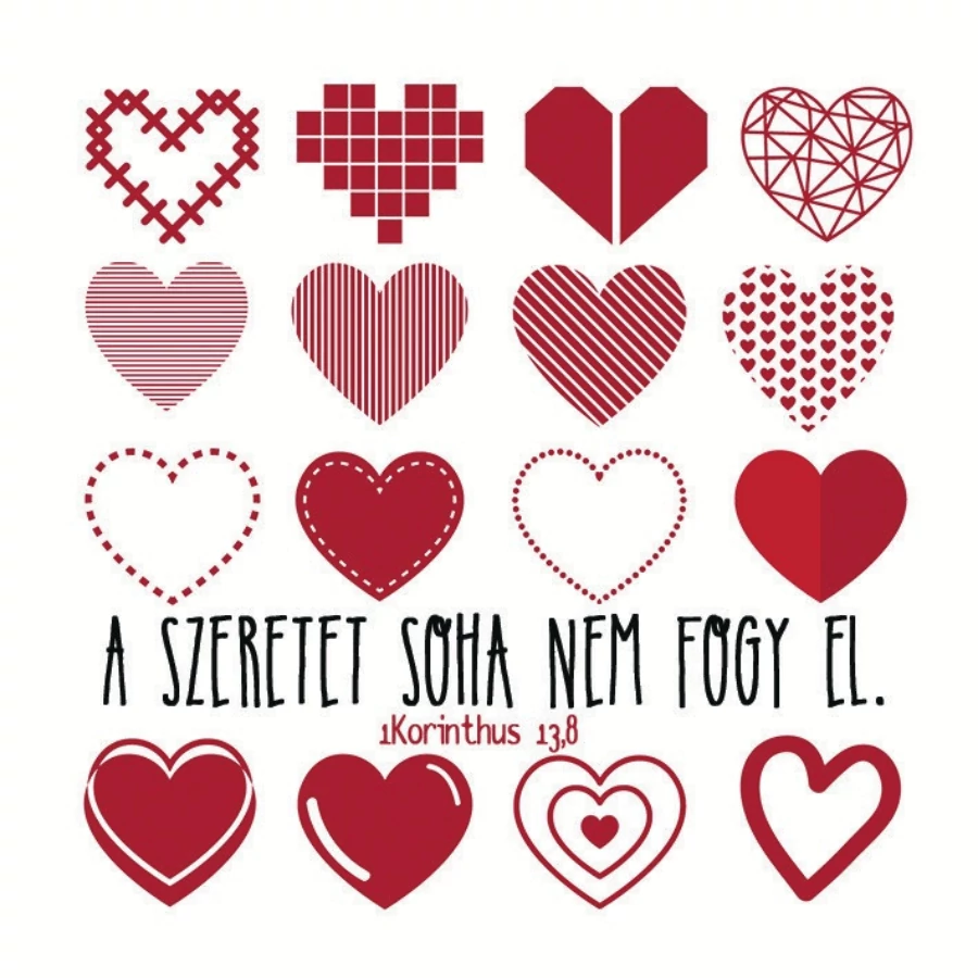 A szeretet soha nem fogy el – Hűtőmágnes